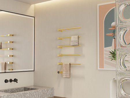 Аккорд П5 500х800 электро Полотенцесушитель TERMINUS Брашированное золото Кинешма - фото 5 Аккорд П5 500х800 электро Полотенцесушитель TERMINUS Брашированное золото Кинешма - фото 5